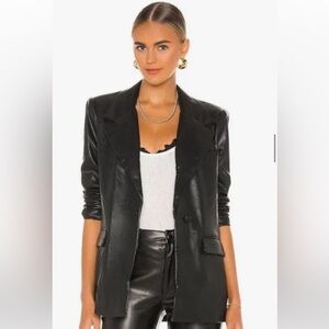 Weworewhat vegan leather blazer